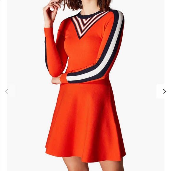 Karen Millen Stripe Knit Dress 